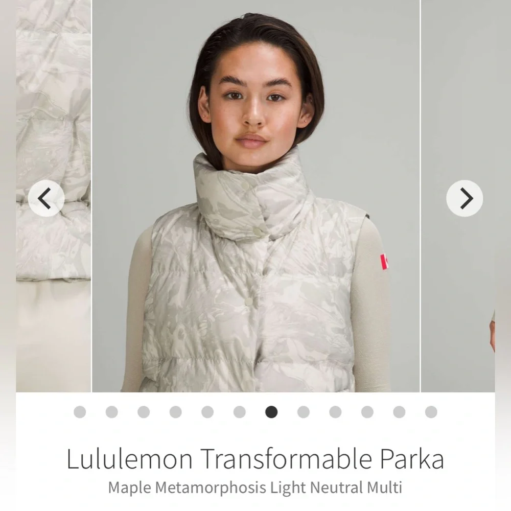 lululemon athletica Light Gray Marble-Print Puffer Vest - Picture 8 of 16